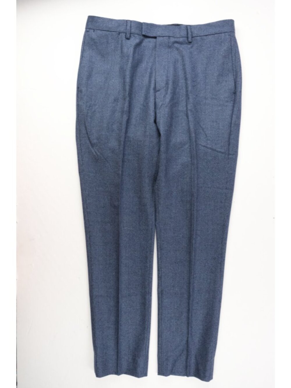 Banana Republic Blue Houndstooth Pants Mens 33 Blue Slim Fit Wool 34 x 29 $169